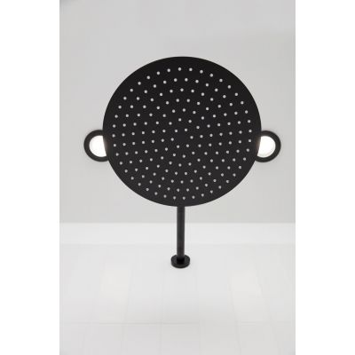 KFA Armatura Moza Black zestaw prysznicowy podtynkowy z deszczownicą czarny mat 5039-501-81