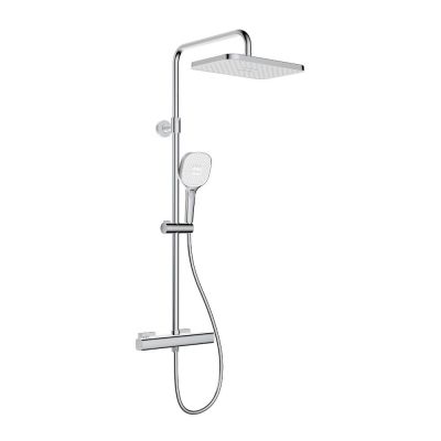 KFA Armatura Malaga zestaw prysznicowy ścienny termostatyczny z deszczownicą chrom 5756-910-00