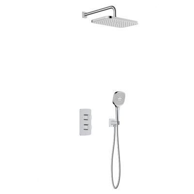KFA Armatura Malaga zestaw prysznicowy podtynkowy termostatyczny z deszczownicą chrom 5759-501-00