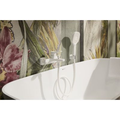 KFA Armatura Malaga zestaw prysznicowy ścienny biały 841-255-44