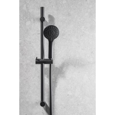 KFA Armatura Moza Black zestaw prysznicowy ścienny czarny mat 841-365-81