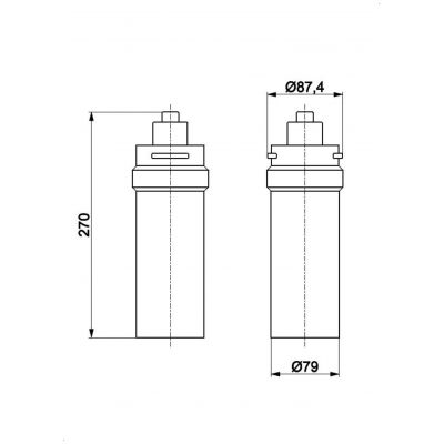 KFA Armatura filtr do baterii kuchennej Profine Blue Small 824-512-86