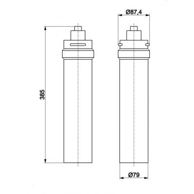 KFA Armatura filtr do baterii kuchennej Profine Lilac Medium 824-515-86