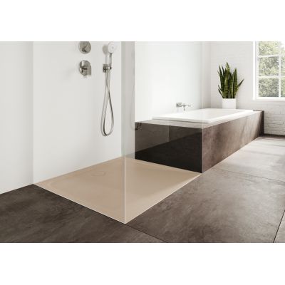 Kaldewei Cayonoplan brodzik 90x90 cm kwadratowy model 2254-5 z obniżonym nośnikiem styropianowym bahamabeige 361447980030