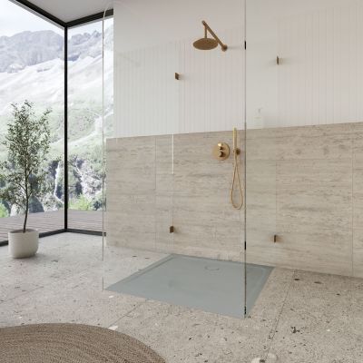 Kaldewei Cayonoplan brodzik 90x90 cm kwadratowy model 2254-5 z obniżonym nośnikiem styropianowym cool grey 30 361447980663
