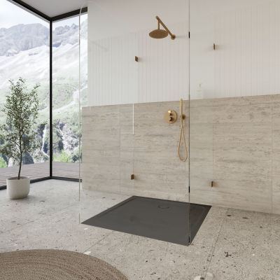 Kaldewei Cayonoplan brodzik 80x80 cm kwadratowy model 2251-5 z obniżonym nośnikiem styropianowym cool grey 80 361147980666