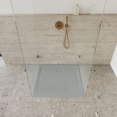 Kaldewei Cayonoplan brodzik 90x90 cm kwadratowy model 2254-5 z obniżonym nośnikiem styropianowym cool grey 30 361447980663
