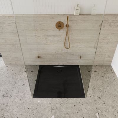 Kaldewei Cayonoplan brodzik kwadratowy 90x90 cm czarny 361447980701