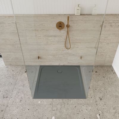Kaldewei Cayonoplan brodzik kwadratowy 90x90 cm szary 361447980674