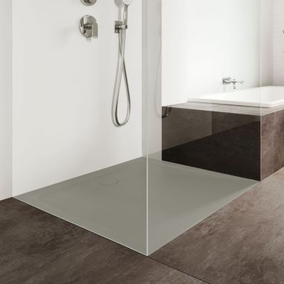 Kaldewei Cayonoplan brodzik 90x90 cm kwadratowy model 2254-5 z obniżonym nośnikiem styropianowym warm grey 30 361447980669