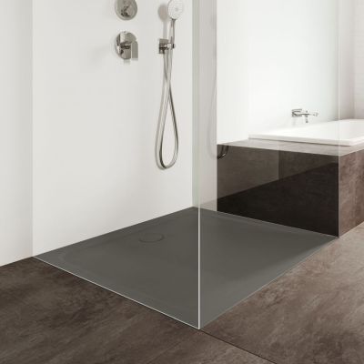 Kaldewei Cayonoplan brodzik 90x90 cm kwadratowy model 2254-5 z obniżonym nośnikiem styropianowym warm grey 70 361447980672
