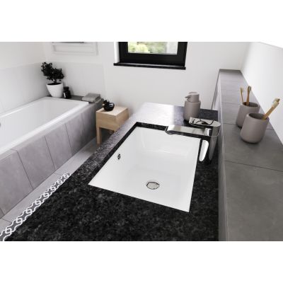 Kaldewei Cayono umywalka 59,6x42,6 cm podblatowa stalowa model 3190 biała 913706000001