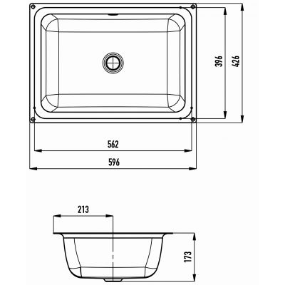 Kaldewei Cayono umywalka 59,6x42,6 cm podblatowa stalowa model 3190 biała 913706000001