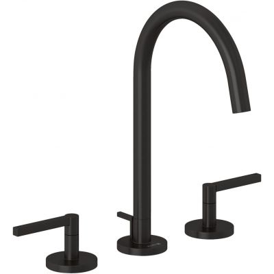 Kludi Nova Fonte Puristic bateria umywalkowa stojąca czarny szczotkowany 20143N215