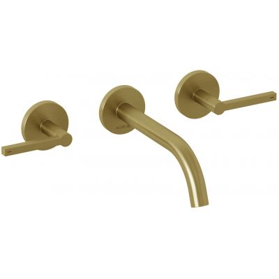 Kludi Nova Fonte Puristic bateria umywalkowa podtynkowa złoty szczotkowany 20144N015