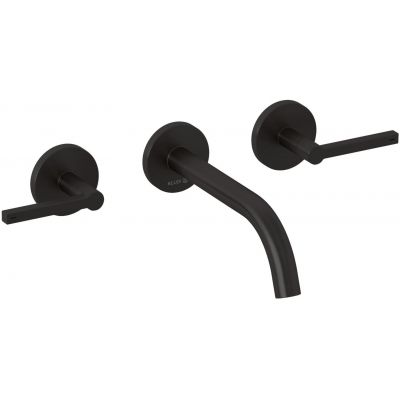 Kludi Nova Fonte Puristic bateria umywalkowa podtynkowa czarny szczotkowany 20144N215