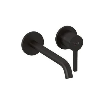 Kludi Nova Fonte Pura bateria umywalkowa podtynkowa czarny szczotkowany 20245N215