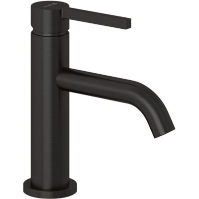 Kludi Nova Fonte Pura bateria umywalkowa stojąca czarny szczotkowany 20288N215