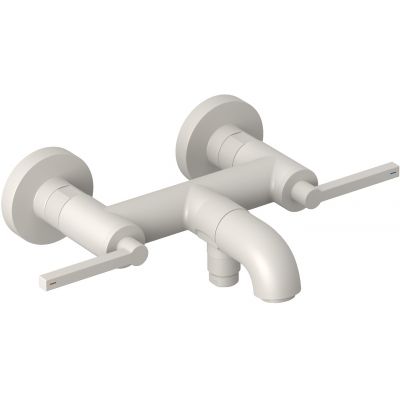 Kludi Nova Fonte Puristic bateria wannowo-prysznicowa ścienna szaro-beżowy mat 20540O215