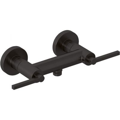 Kludi Nova Fonte Puristic bateria prysznicowa ścienna czarny szczotkowany 20710N215