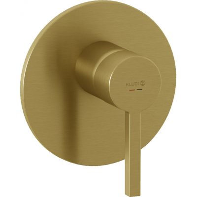 Kludi Nova Fonte Puristic bateria prysznicowa podtynkowa złoty szczotkowany 20755N015