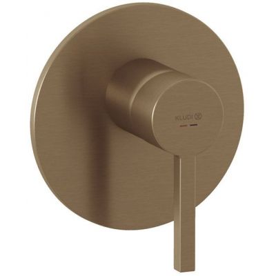 Kludi Nova Fonte Puristic bateria prysznicowa podtynkowa brązowy szczotkowany 20755N115