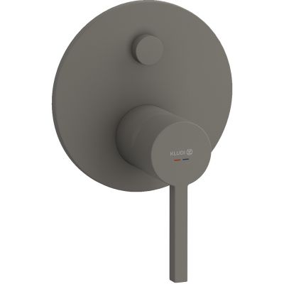 Kludi Nova Fonte Puristic bateria wannowo-prysznicowa podtynkowa szary mat 20759O115