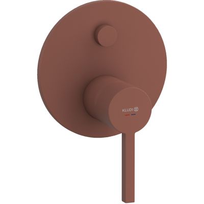 Kludi Nova Fonte Puristic bateria wannowo-prysznicowa podtynkowa koralowy mat 20759O515