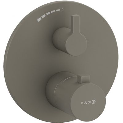 Kludi Nova Fonte Puristic bateria prysznicowa podtynkowa termostatyczna szary mat 20885O115