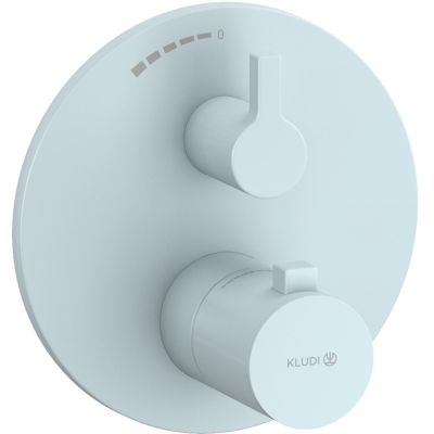 Kludi Nova Fonte Puristic bateria prysznicowa podtynkowa termostatyczna niebieski mat 20885O415