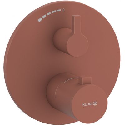 Kludi Nova Fonte Puristic bateria prysznicowa podtynkowa termostatyczna koralowy mat 20885O515