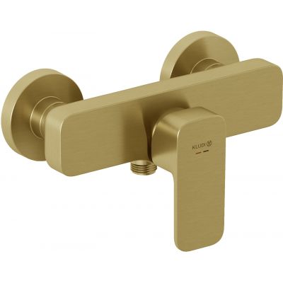 Kludi Renon bateria prysznicowa ścienna złoty szczotkowany 42831N075