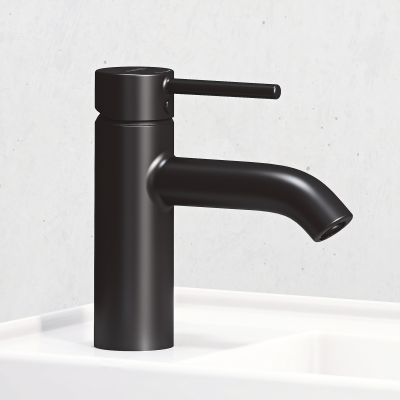 Kludi Bozz bateria umywalkowa stojąca czarny mat 382723976
