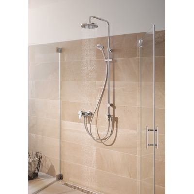 Kludi A-QAs Dual Shower System zestaw prysznicowy ścienny chrom 6609105-00