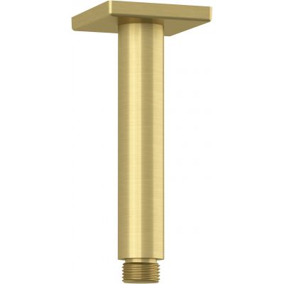 Kludi A-QA ramię prysznicowe 15 cm sufitowe złoty szczotkowany 66535N0-00