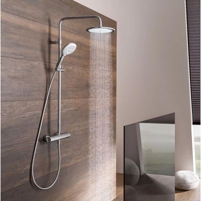 Kludi Freshline Dual Shower System zestaw prysznicowy ścienny termostatyczny chrom 6709205-00