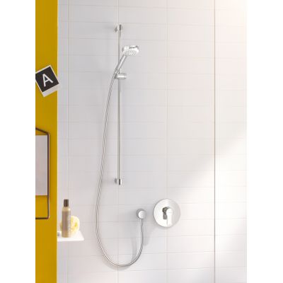 Kludi Logo Neo 1S zestaw prysznicowy ścienny z drążkiem chrom 6816005-00