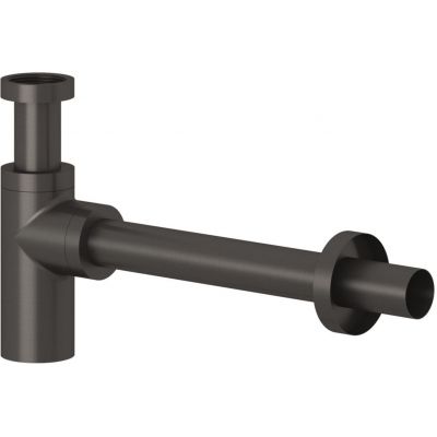 Kludi Design syfon do umywalki butelkowy czarny szczotkowany 10020N2-00