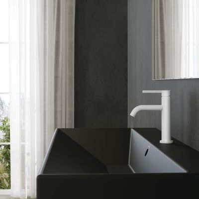 Kludi Resa umywalka z korkiem 121x50 cm prostokątna meblowa-nablatowa czarny mat 59WW12139