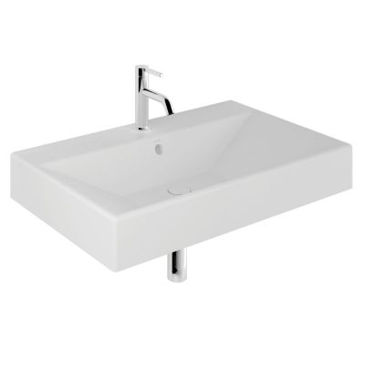 Kludi Resa umywalka z korkiem 81x50 cm prostokątna meblowa-nablatowa biały mat 59WW8153