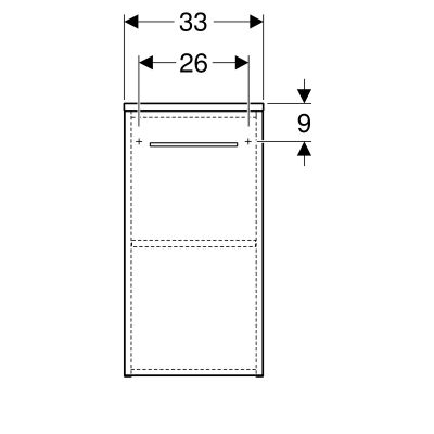 Koło Nova Pro Premium szafka 33x29,7x65 cm wisząca boczna orzech włoski jasny 501.358.00.1