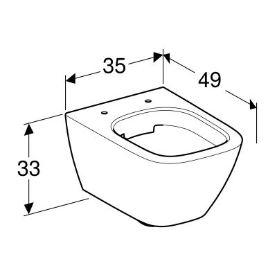 Koło Modo Pure miska WC wisząca Rimfree biała L33124000