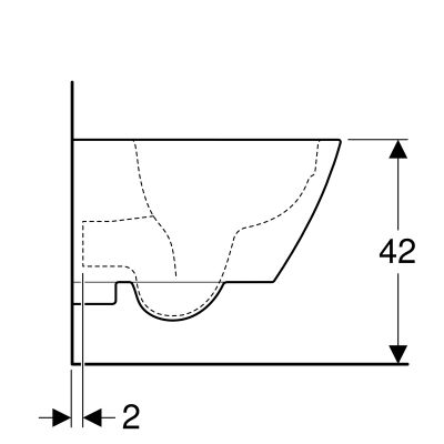 Koło Modo Pure miska WC wisząca Rimfree biała L33124000