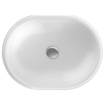 Koło Variform umywalka 55x40 cm podblatowa owalna biała 500.758.01.6