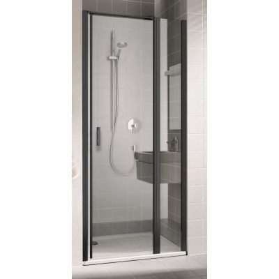 Kermi Cada XS Czarny Soft drzwi prysznicowe 110 cm prawe czarny soft/szkło przezroczyste CK1GR110203PK