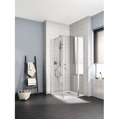 Kermi Cada XS drzwi prysznicowe 80 cm prawe srebrny połysk/szkło przezroczyste CK1NR08020VPK