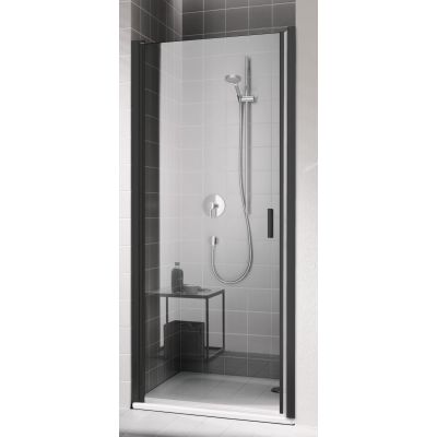 Kermi Cada XS Czarny Soft drzwi prysznicowe 70 cm lewe czarny soft/szkło przezroczyste CK1WL070203PK