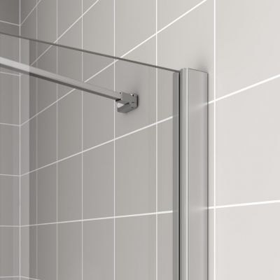 Kermi Cada XS ścianka prysznicowa 80 cm lewa srebrny/szkło przezroczyste CKTWL08020VPK