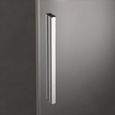 Kermi Nica Walk-In ścianka prysznicowa 120 cm lewa wolnostojąca srebrny wysoki połysk/szkło przezroczyste NIJ2L12020VPK