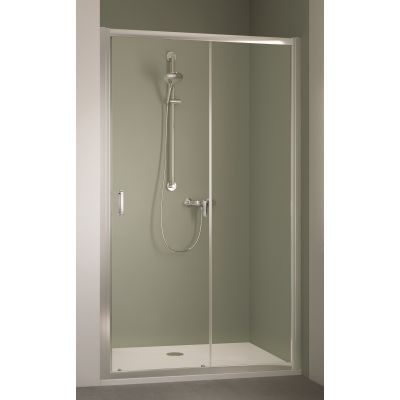Kermi Stina drzwi prysznicowe 140 cm srebrny połysk/szkło przezroczyste STG2D14019VPK